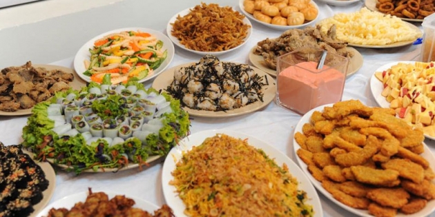 Buffet chay quán bồng bềnh